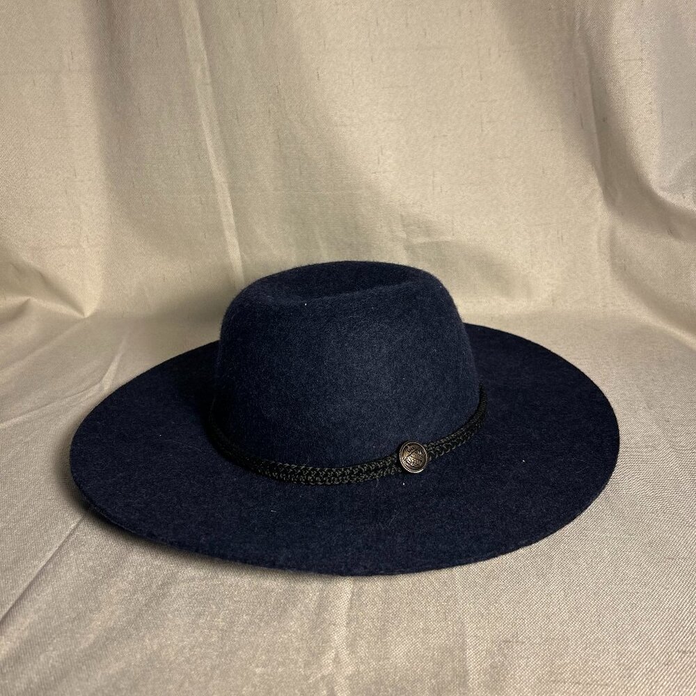 🌌 Elegant Midnight Wool Brim Hat (100% Wool) 🌌